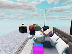This whore fucked a huge white boy in a roblox collab