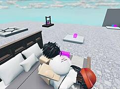 This whore fucked a huge white boy in a roblox collab