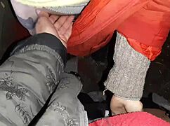 Autumn romantic sex in a hut with lesbian illusion girls.