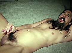 Maxx Stoner rides biker's cock in anal scene, cumming at midnight.