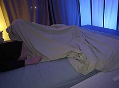 Stepmom sneaks in and sucks stepson off in bedroom