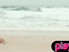 Watch This Petite Australian MILF Striptease, Revealing Her Round Tits And Sandy Bubble Butt In A Surprising Contrast.