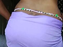 Getting ready for the game, subscribe to sexyandshy's channel for more homemade videos