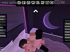 Ayumu Kasuga masturbates, then gets fucked by floating cocks in Roblox.