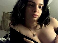 Hot girl shows her big tits and sexy boobs