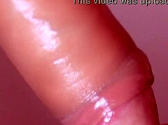I watch my Japanese wife give a close-up blowjob and swallow cum passionately