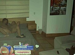 Stepfather gets into his stepdaughters bed at midnight to fuck her while hiding his wife 😏