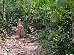 outdoor fuck with ranger cums on my huge tits - savannah watson