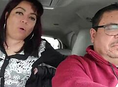 feeling the thrill of being fucked by a stranger in the car backseat while my love drives