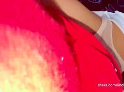 chavita has her panties to the side, i open her tight pussy before tennis, she loves the dick