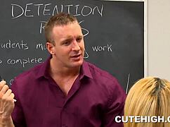 Hot Holly Taylor gets pussy licked and fucked in uniform roleplay