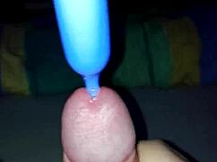 Detailed Handjob With Plugin Leading To Intense Cumshot On Her Hands