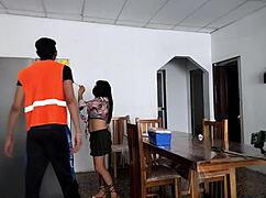 Hot Woman Excited To Spread Legs And Show Ass To Strangers In House!