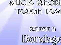 In this femdom scene, a dominant woman leads a rough group bondage session with wet orgasms and passionate pussy play