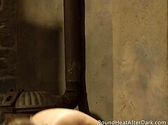 Submissive lesbian slaves undressing in front of dominant mistress