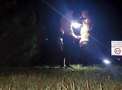 Met Two Fans At Club, Got Wet, Let Them Fuck Me Outdoors Uncensored