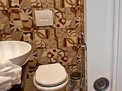 stepson spies on hot mother-in-law and jerks off to her