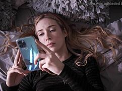 Scarlit Scandal Feels A Ghost In Her Vagina, Aiden Ashley Helps With Intense Licking!