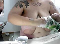 Doing the dishes naked on a hot wednesday