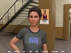 Busty Redhead Sucks Juicy Cum From Big White Cock In College Kings!