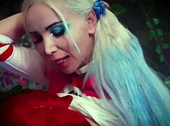 Harley Quinn and Poison Ivy engage in HARDCORE COSPLAY FUCKING with big cocks and toys