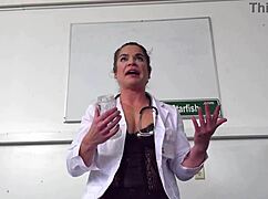 Doctor relieves insane semen buildup in hospital roleplay