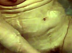 Wife bathes slowly before intimate moment in bathroom