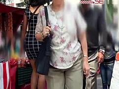 The kissing contest unfolds with passionate embraces