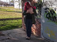 A good day for squirting in the public park