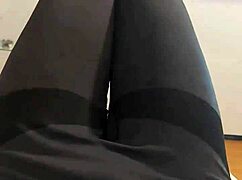 cuteboy in thighhighs feels amazing in his sissy outfit