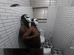 why are you pounding lady banks' big black ass in the bathroom toilet?