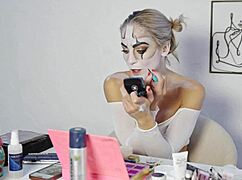 Harley Quinn Makeup Tutorial by Miss Daisy Diamond for Halloween