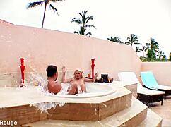 Bf vs gf - titus vs jasmine in doggystyle blowjob and cum in mouth