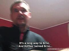 She ravenously devours cum in wild group orgy with cumshots