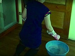 Mrs lazinski as a naive mature maid