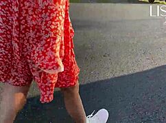 Hot latina woman flashes and masturbates on crowded bus