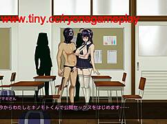 Cute Girl Having Sex With A Man In College In Breeding Log 2D Hentai Game