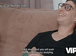 Vip4k lust for ass licking on sofa!