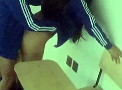 Wtf so cute but shes not innocent anymore, hot student taking private lessons with her classmate and he fucks her right in the classroom.