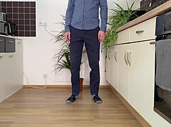 wow, the depraved mother-in-law strips panties and spreads buttocks