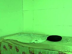 my skinny latina neighbor surprises me alone, taking advantage with her big cock