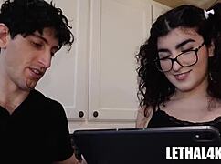 nikki slick, a young employee, engages in an intimate encounter with her boss nick strokes in a taboo workplace scenario