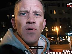 This German blonde tattooed teen is on a fitness date