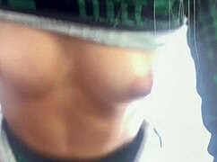 my bisexual pal invited me to eat her tasty with his buddy, shoving two cocks in her 😏🍆