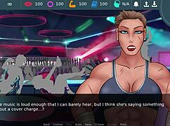 Futadom world features rough anal sex and creampie in group setting.