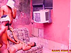 best threesome cowgirl with african big dick and bang king