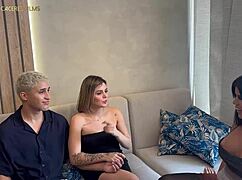 trio- suegra cachonda se folla al novio de su hijastra para poder aprobar su noviazgo - melanie c�ceres & rosxana gutierrez