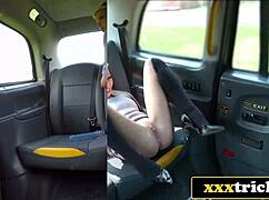 Blonde Bimbo's Ass Stretched Wide In London Cab.