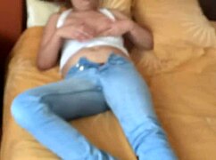 I drop my jeans to show off my big hairy pussy and get fucked