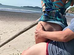 Milf Teases Stranger with Tongue, Then Gets Ass Fucked in Public